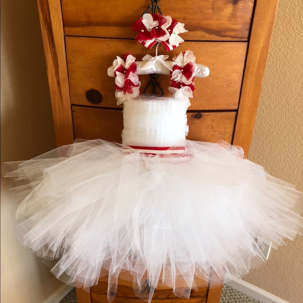 Marais Sky White Couture Gown for 1Yr Old Bday.